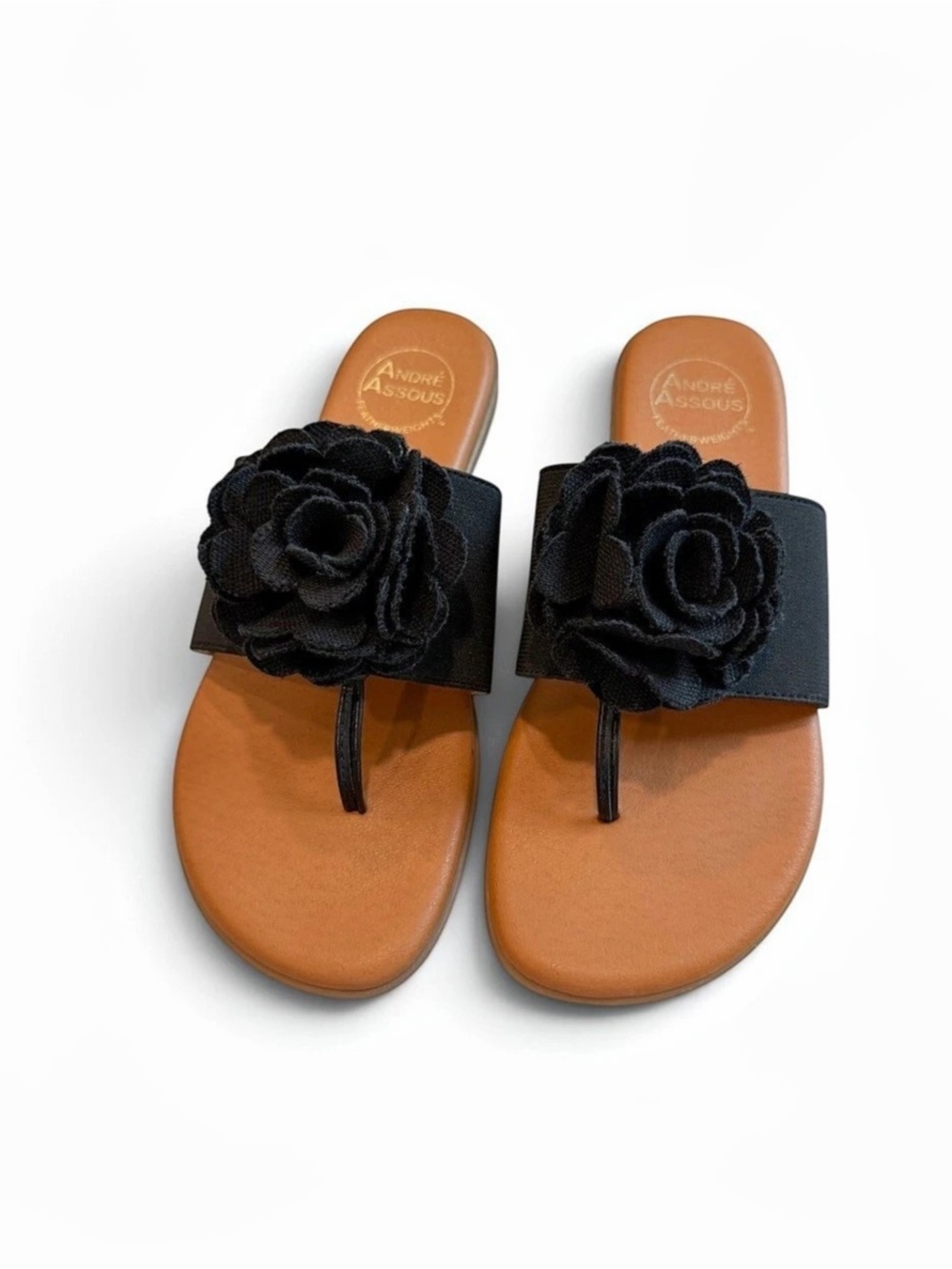 Anthropologie- Andre Assous NATE Featherweights Sandal Floral Thong Sandals - Picture 12 of 12